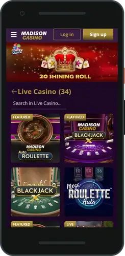 Madison casino login